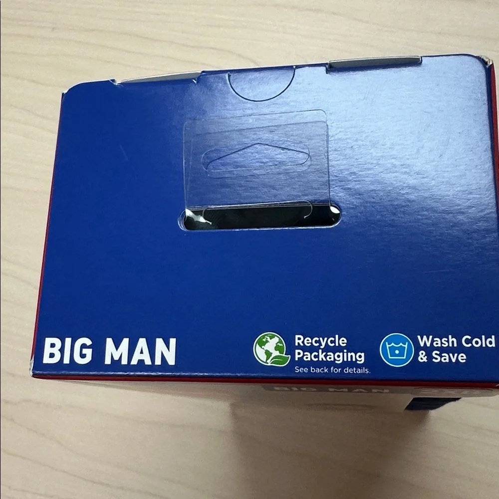 NWT 4PK Hanes Big Man Boxer Briefs 2XB
